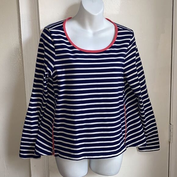 ANTHROPOLOGIE Lili’s Closet Stripe Zip Top-S - Picture 2 of 9
